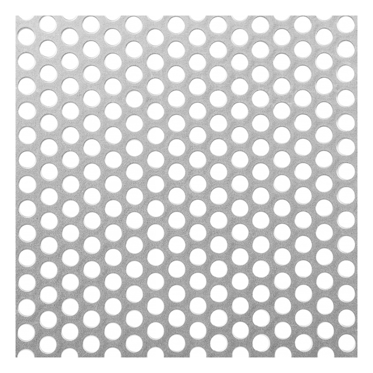 Alberts Lochblech, Lochung: rund, 250 x 500 x 1 mm, Stahl roh - 1 Stk.
