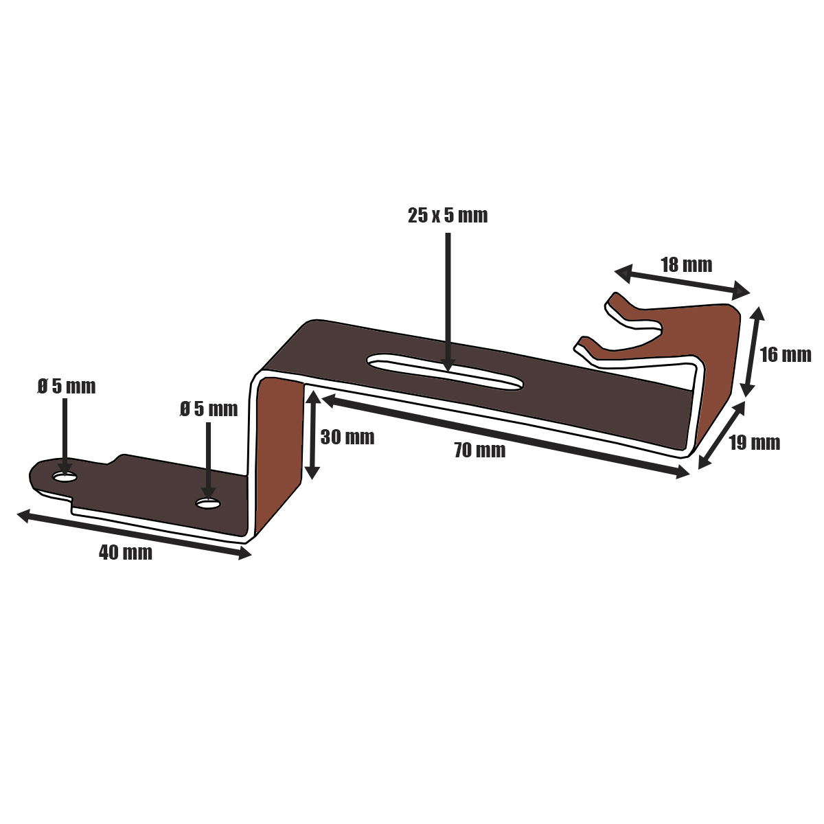 Röben Flandern plus Firstklammer für First konisch rot
