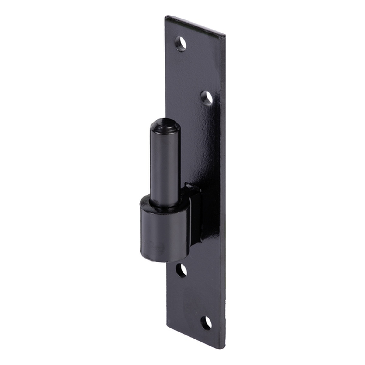 Alberts Kloben auf Platte, KTL schwarz, Ø16 x 180 x 40 mm - 1 Stk.