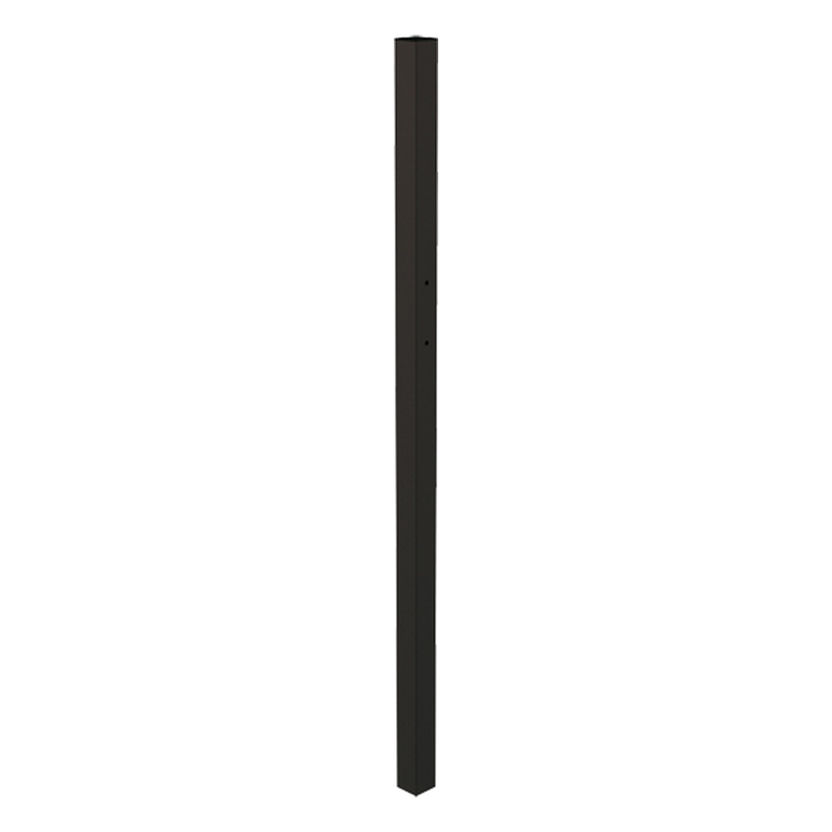Alberts Klobenpfosten für Doppeltore aus Aluminium, 89 x 89 x 1800 mm, Aluminium, matt schwarz kunststoffbeschichtet - 1 Stk.