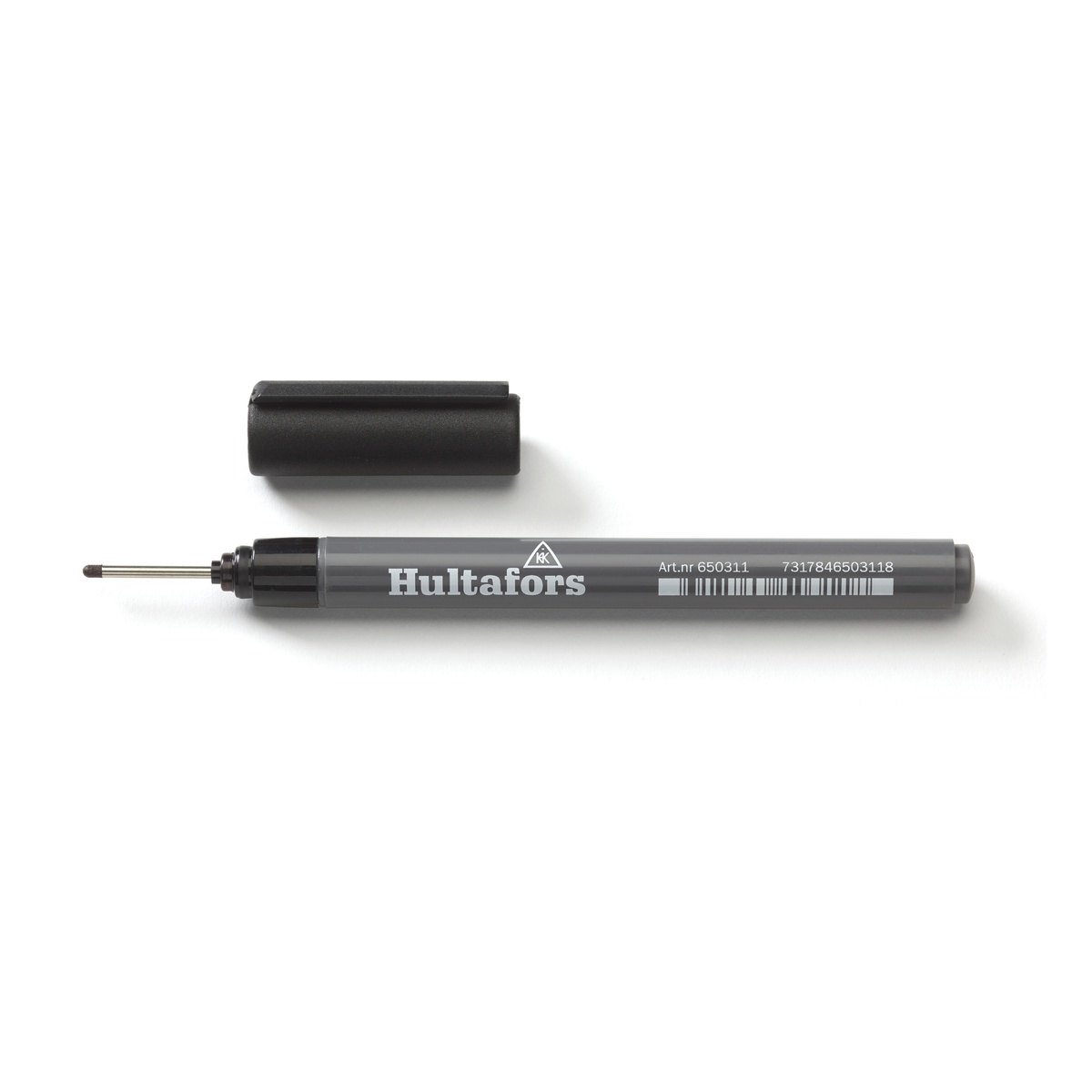 Hultafors Tinten-Tieflochmarker schwarz, permanente Tinte