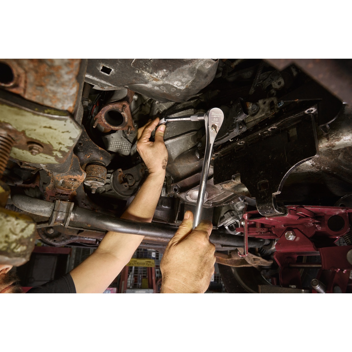 Milwaukee Verlängerungs-Set schwenkbar 3/8", 4tlg.