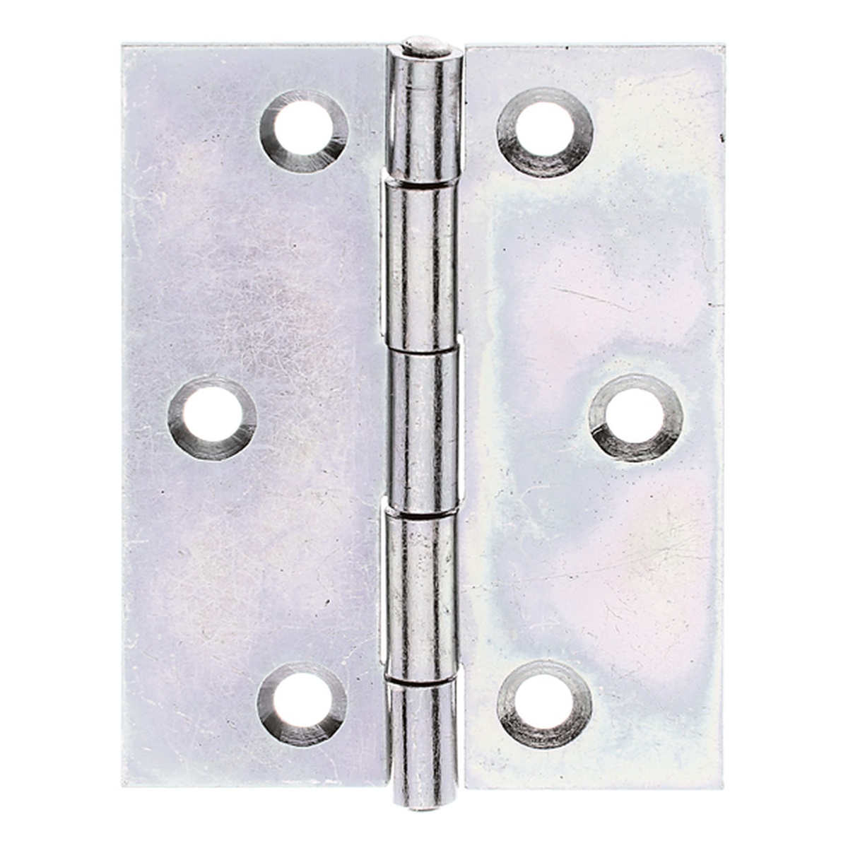Alberts Scharnier, halbbreit, 70 x 53,6 mm, Stahl roh, sendzimirverzinkt - 1 Stk.