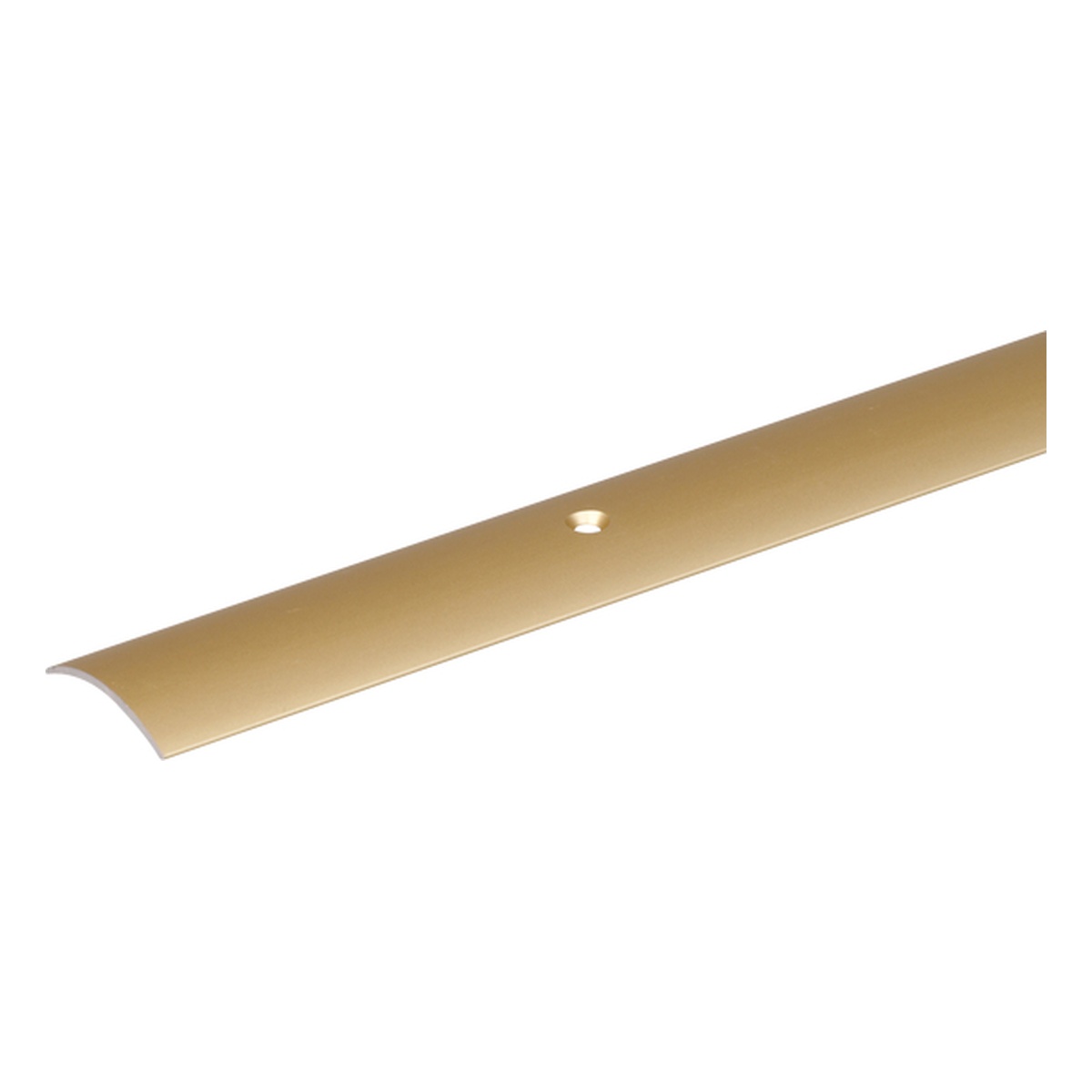 Alberts Übergangsprofil, 30 x 900 x 5,3 mm, Stahl, vermessingt versenkten Schraublöchern - 1 Stk.