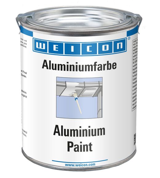 WEICON Aluminiumfarbe, Korrosionsschutz aus Aluminiumpigmentbeschichtung, 750 ml
