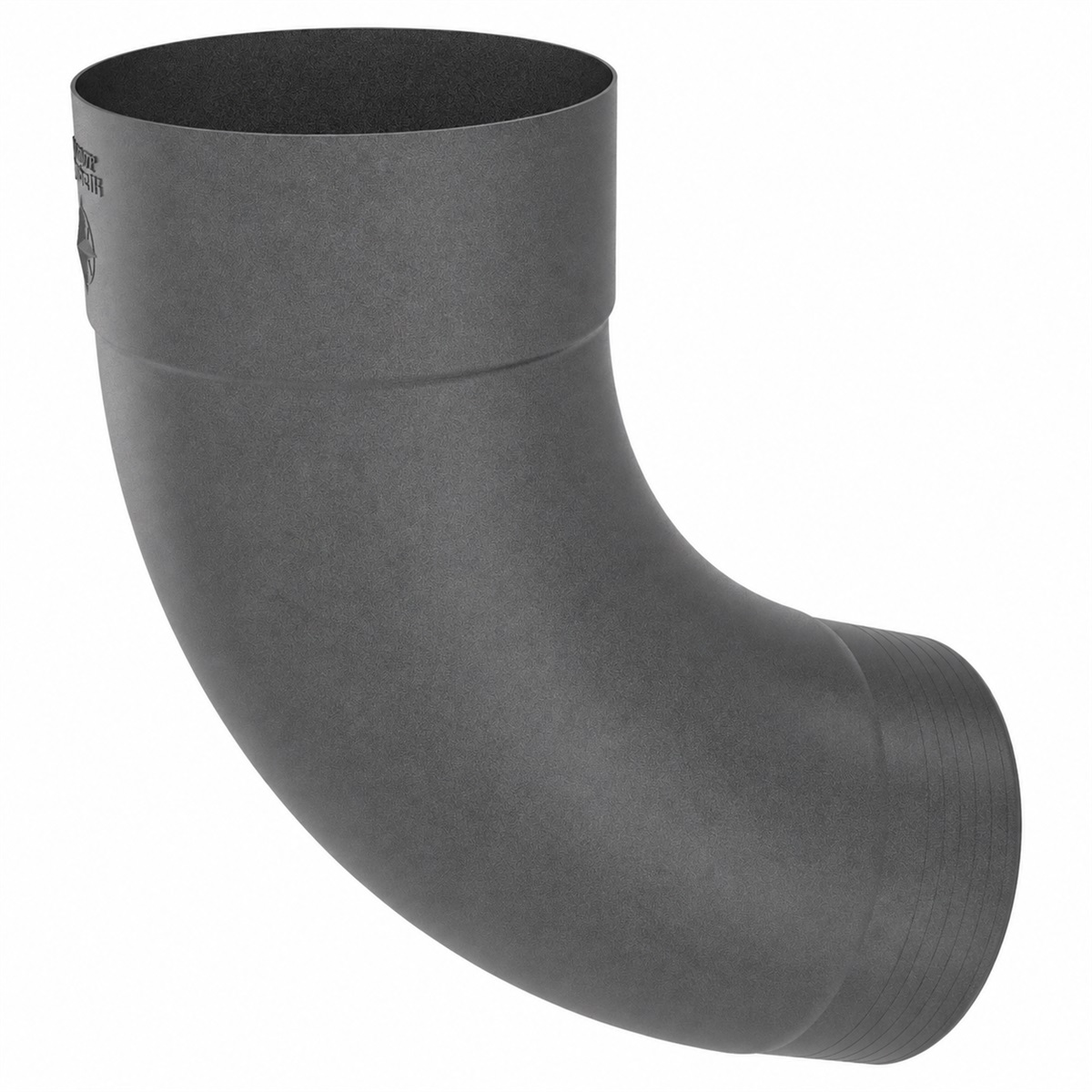 Zambelli Fallrohrbogen Meister-Bogen 72° 80 mm, Grau DB 703, COLORDUR - 1 Stk.