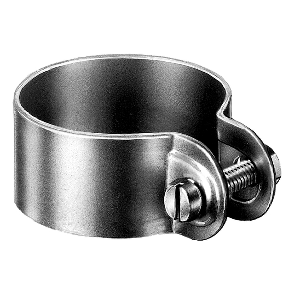 Alberts Schelle für Streben und Spannbrücken, Ø 76 mm, Breite 25 mm, Stahl roh, feuerverzinkt - 1 Stk.