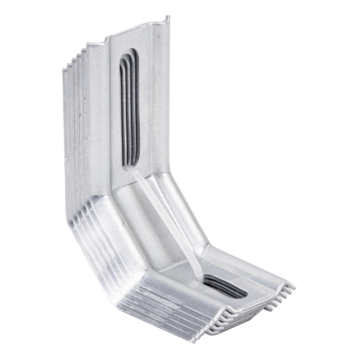 Alberts Verstellwinkel, geprägt, zweimal 45°-Winkel, 35 x 30 x 50 mm, Stahl roh, sendzimirverzinkt - 6 Stk.