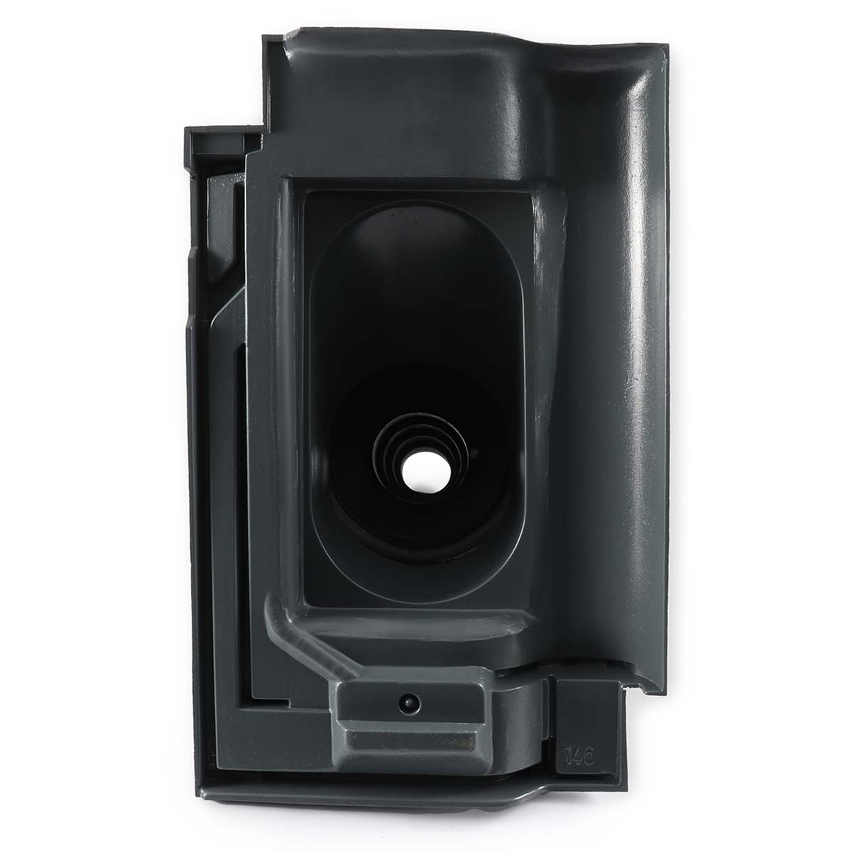 Fleck Antennendurchgangspfanne Flandern Plus Groß-Flachdach Basalt, BAG