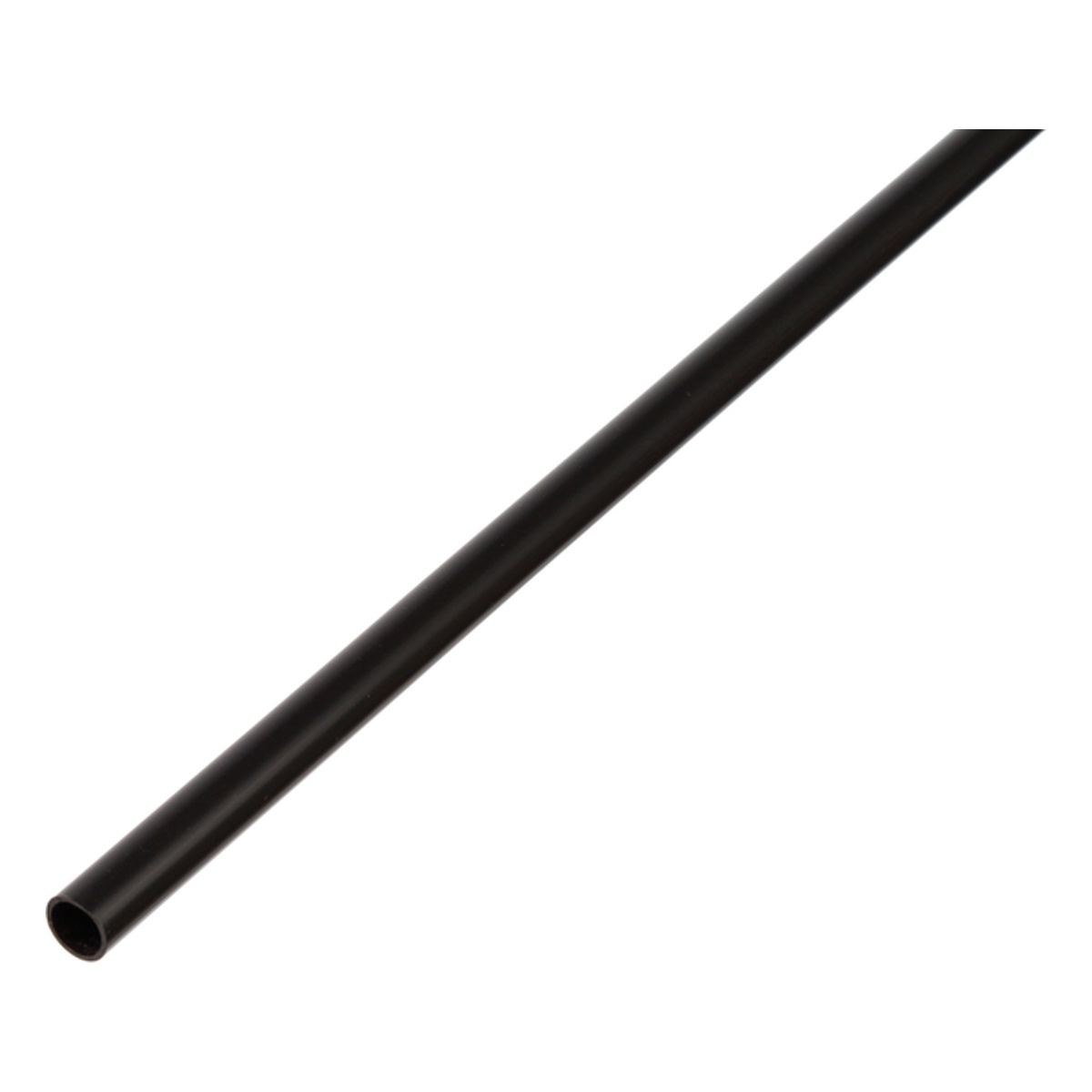 Alberts Rundrohr, 7 x 1 x 1000 mm, PVC-U, Farbe: schwarz - 1 Stk.