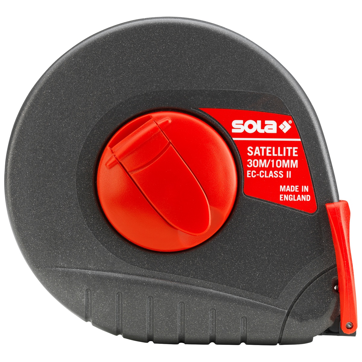 Sola Bandmaß SATELLITE ST 30, 30 m x 10 mm, Stahlband, Kapselgehäuse mit Kurbel