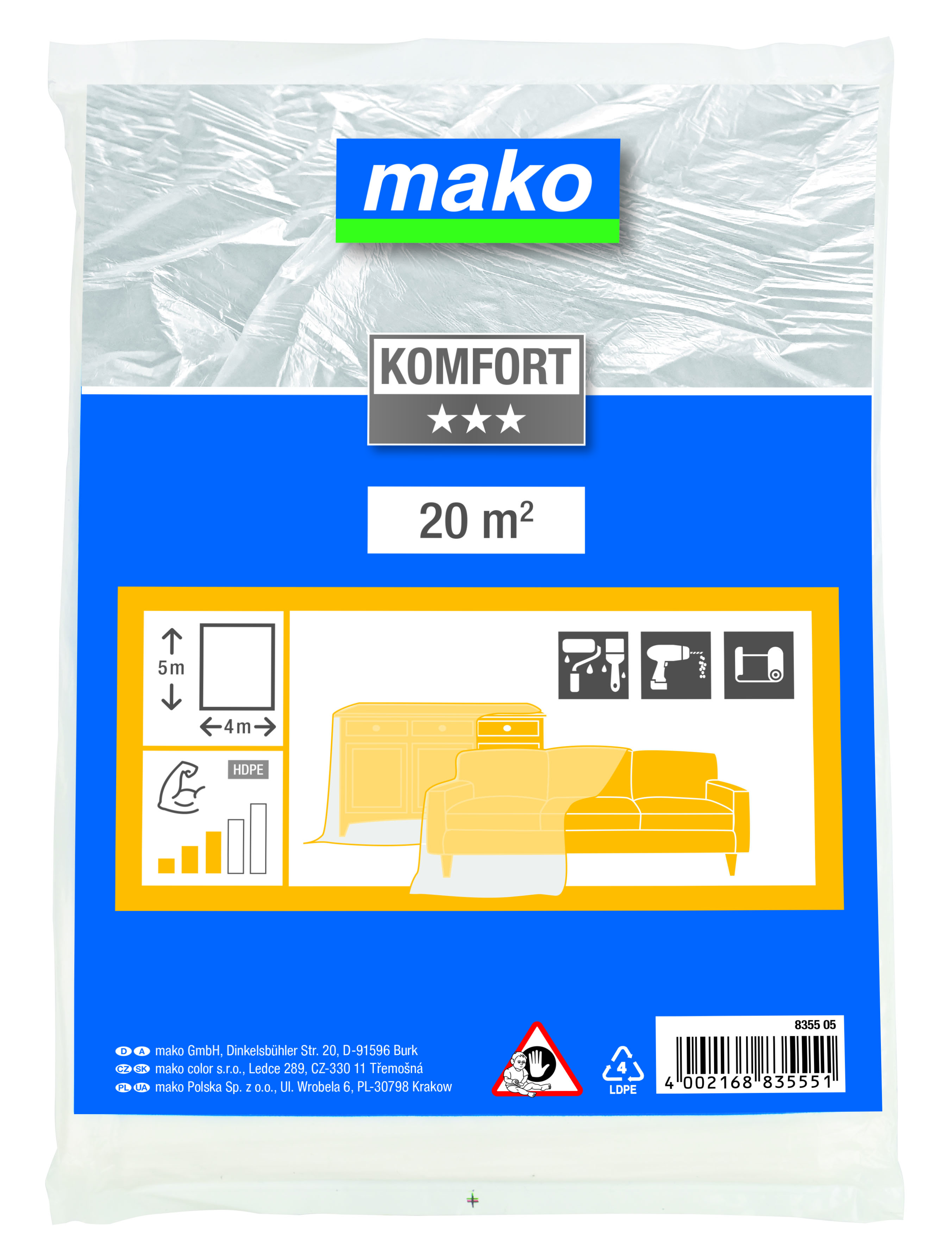 Mako Malerplane 4 x 5 m Mako Malerplane 4 x 5 m