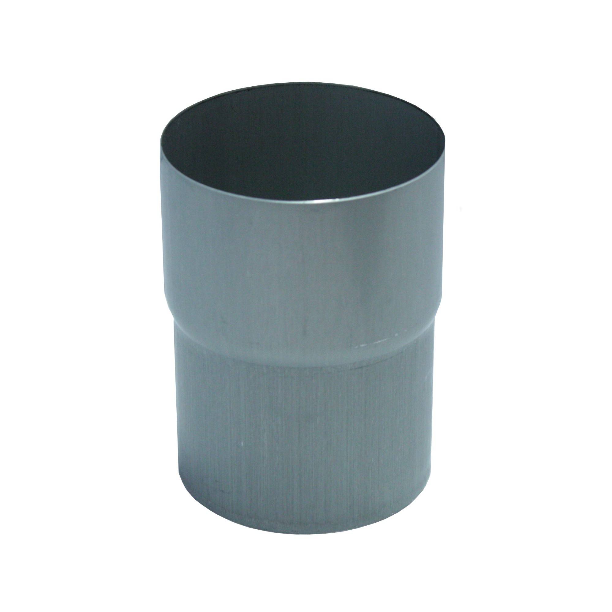 Rheinzink 8-teilige Fallrohrmuffe 80 mm Titanzink prePATINA blaugrau - 1 Stk.