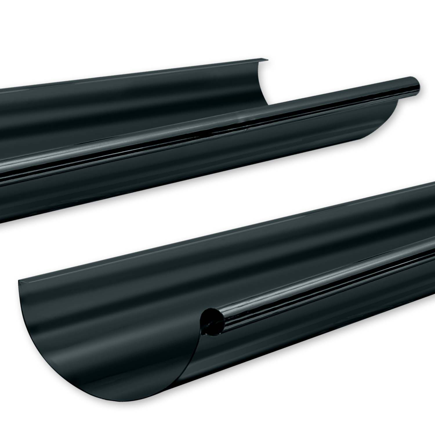 Zambelli Dachrinne 250 / 3 m, 8-tlg. Stahl, Anthrazit Zambelli Dachrinne 250 / 2 m, 8-tlg. Stahl, Anthrazit