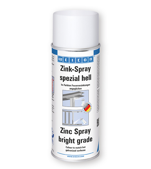 WEICON Zink-Spray spezial hell, kathodischer Korrosionsschutz mit Zulassung für den Lebensmittelbereich, 400 ml