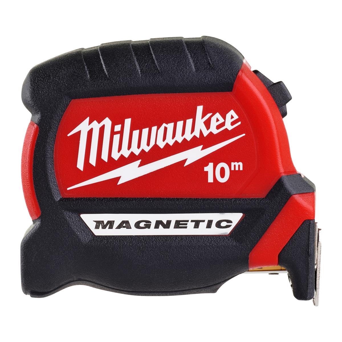 Milwaukee Premium-Bandmaß 10 m magnetisch, 27 mm breites Band - 1 Stk.
