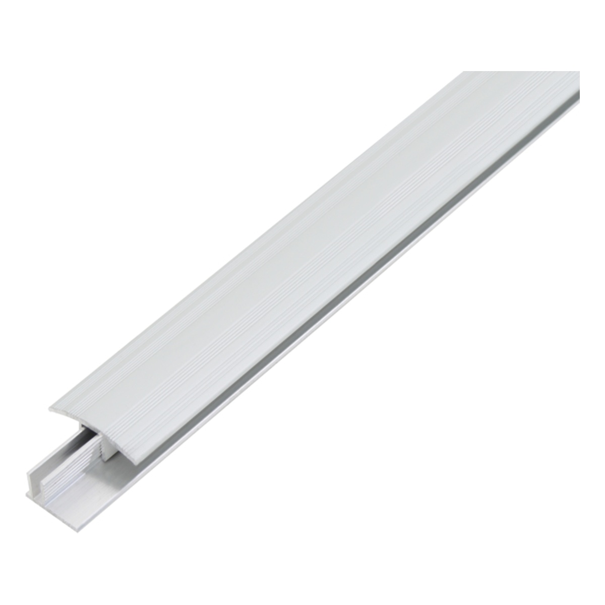 Alberts Übergangsprofil Duo, 34 x 1000 x 18,6 mm, Aluminium, Trägerprofil: blank, Deckprofil: silberfarbig eloxiert - 1 Stk.