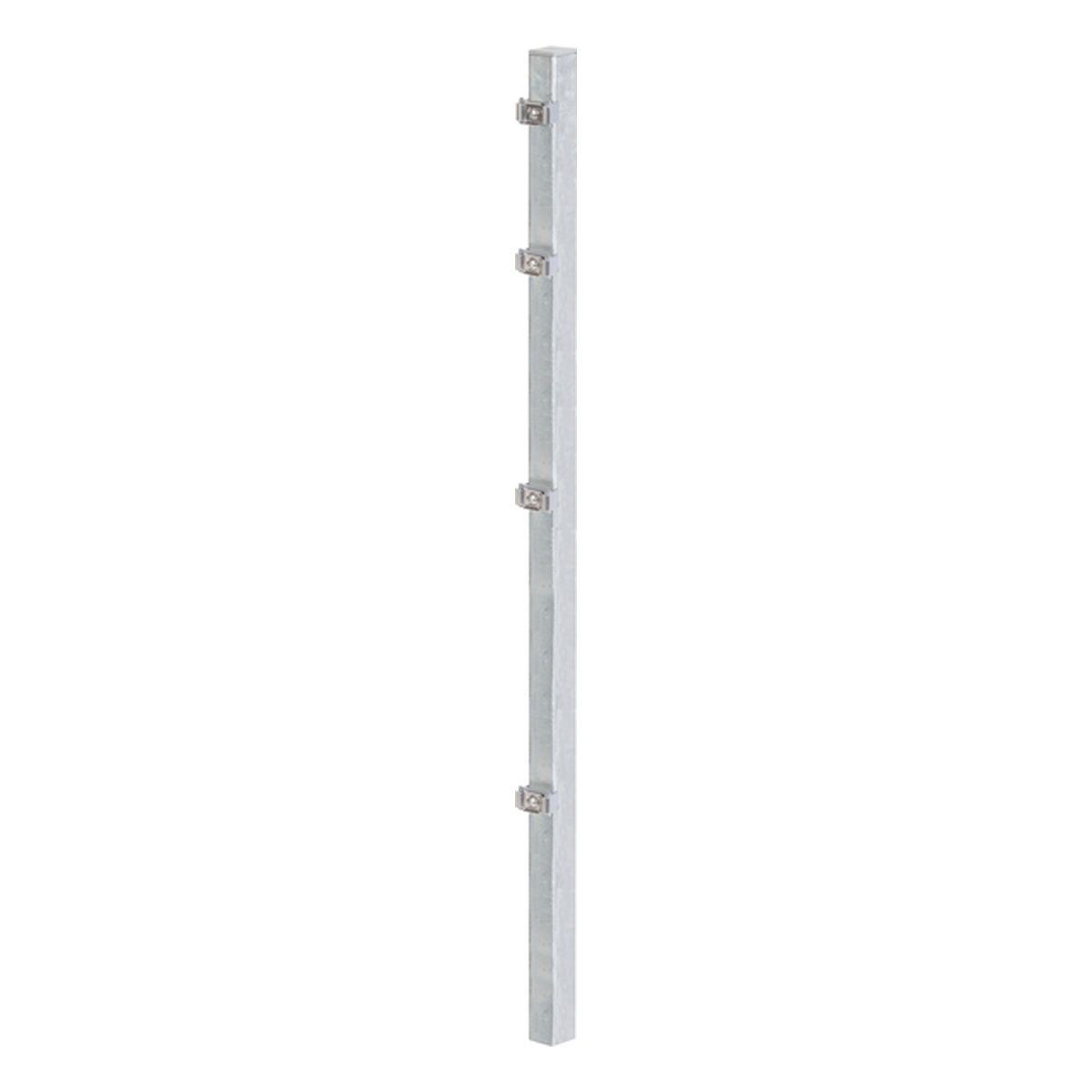 Alberts Zaunpfosten, 60 x 40 mm, zum Einbetonieren, feuerverzinkt, verschiedene Größen