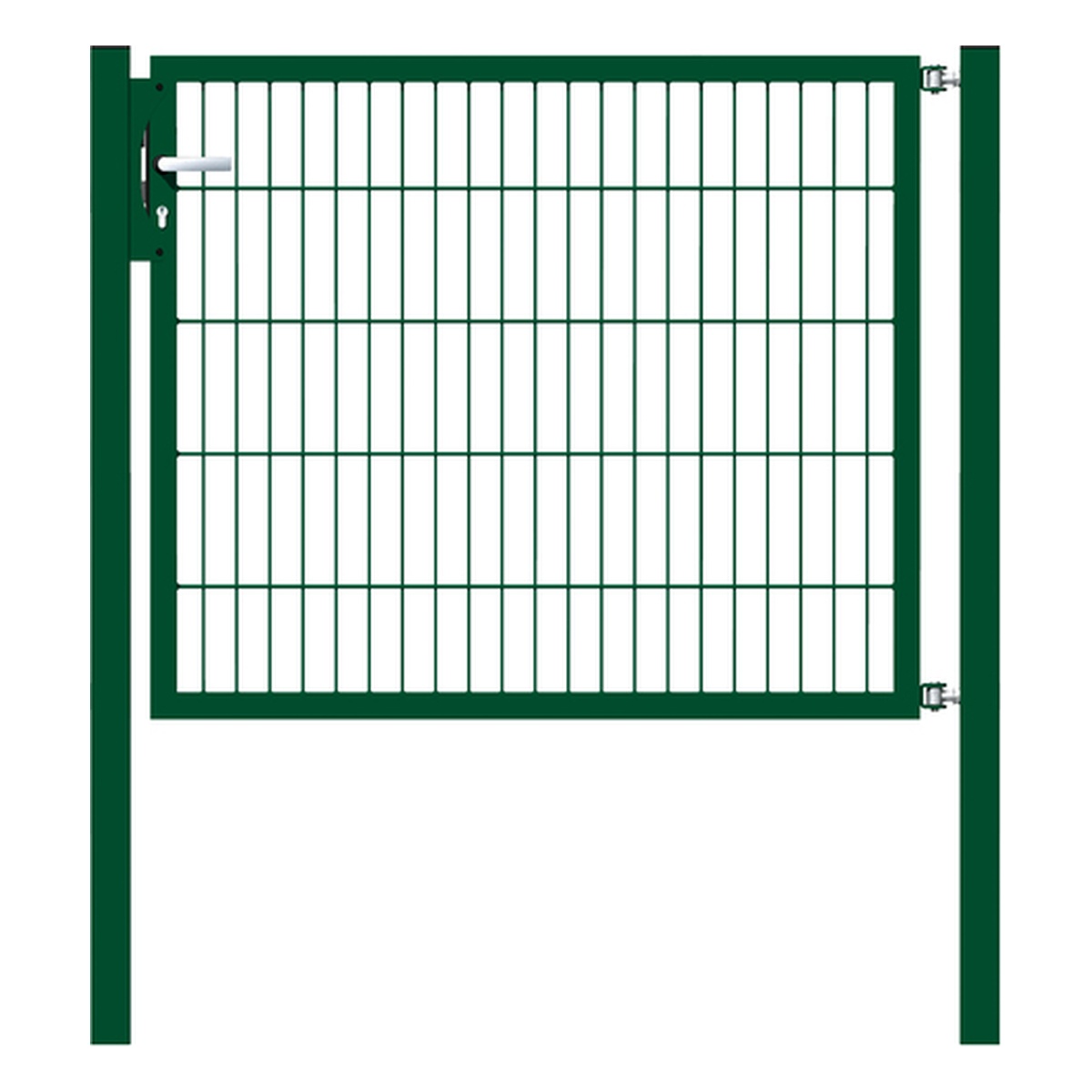 Alberts Einzeltor Flexo, Typ 6/5/6, 1000 x 1250 mm, Pfosten: 60 x 60 mm, Stahl roh, feuerverzinkt, grün kunststoffbeschichtet RAL 6005 - 1 Stk.
