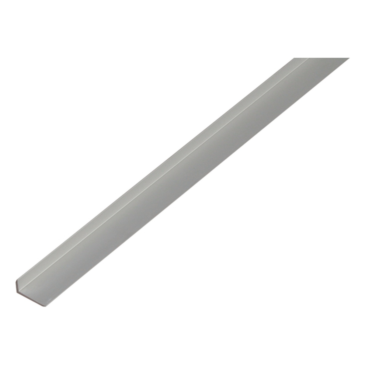 Alberts Kantenschutzprofil mit abgeschrägten Kanten, 19,6 x 8,6 x 1,6 x 2000 mm, Aluminium, silberfarbig eloxiert - 1 Stk.