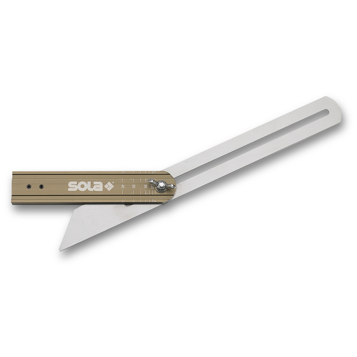 Sola Schmiege VSTG, 200 mm, Stellwinkel mit Federstahlklinge und Gradskala