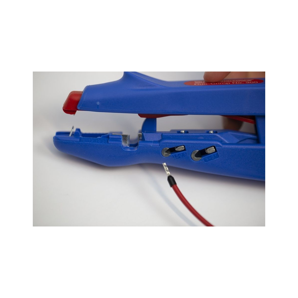 WEICON Abisolier- und Crimpzange Duo-Crimp No. 300, 0,5-6 mm², mit Seitenschneider