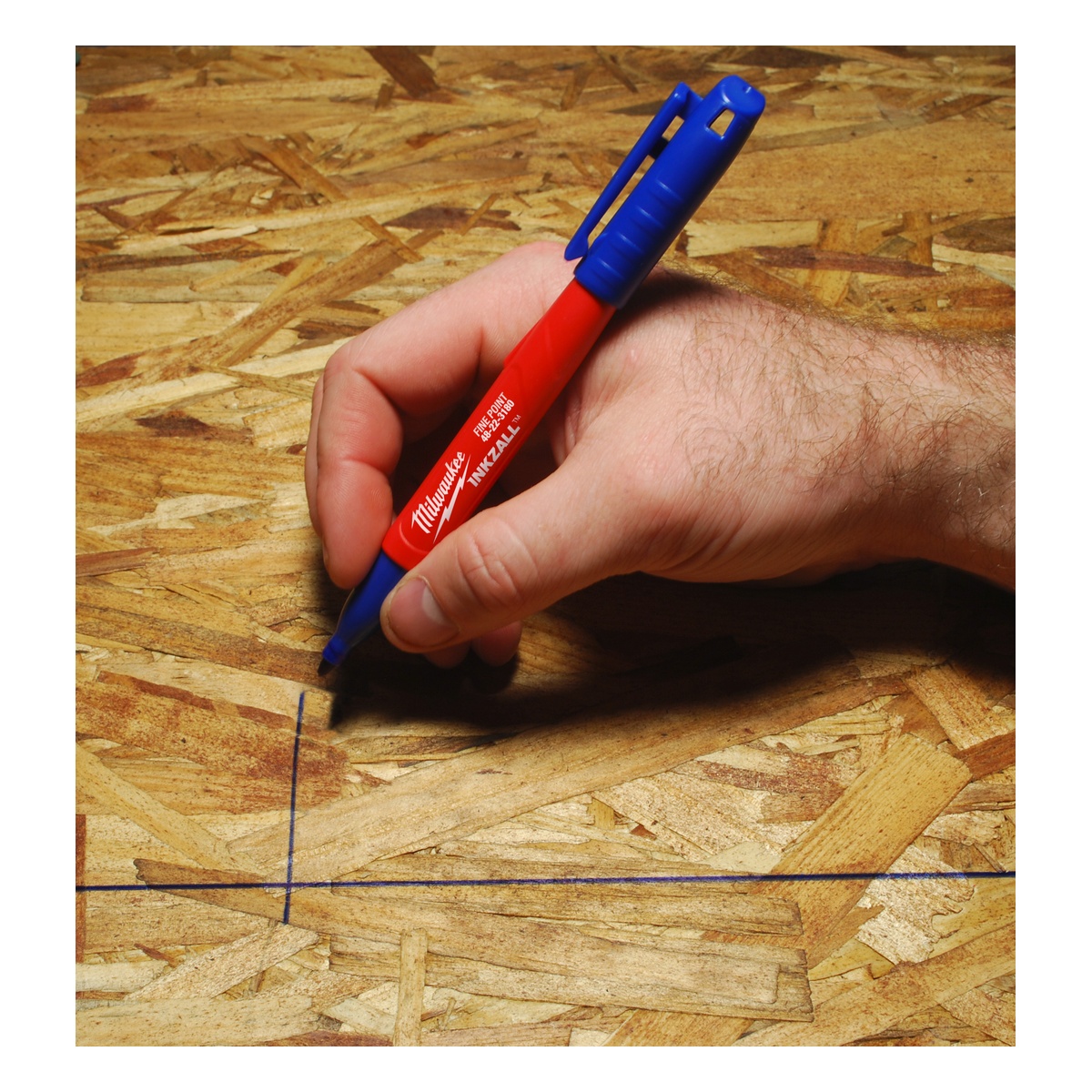 Milwaukee INKZALL feiner Permanentmarker blau - 1 Stk. Milwaukee INKZALL feiner Permanentmarker blau - 1 Stk.