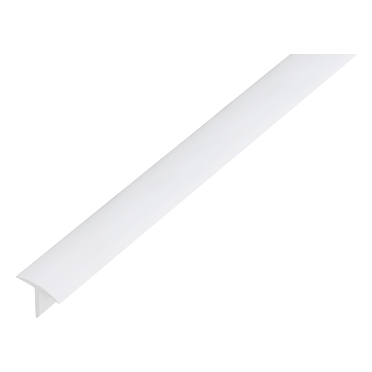 Alberts T-Profil, 25 x 18 x 2 x 1000 mm, PVC-U, Farbe: weiß - 1 Stk.