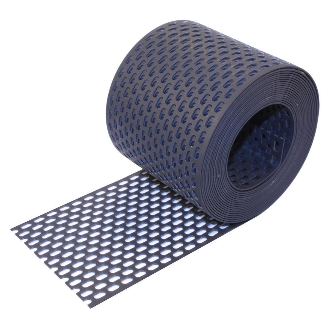 Lüftungsband PVC 180 mm x 5 m Rollen Traufgitter Anthrazit Lüftungsband PVC 180 mm x 5 m Rollen Traufgitter Anthrazit