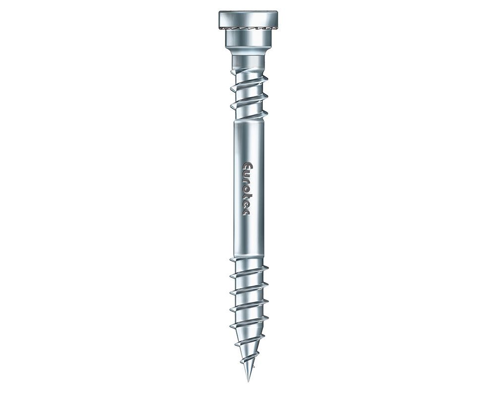 Eurotec Terrassotec; Edelstahl A4; TX25; im Eimer 5,5 x 50 mm, VE= 500 Stk.