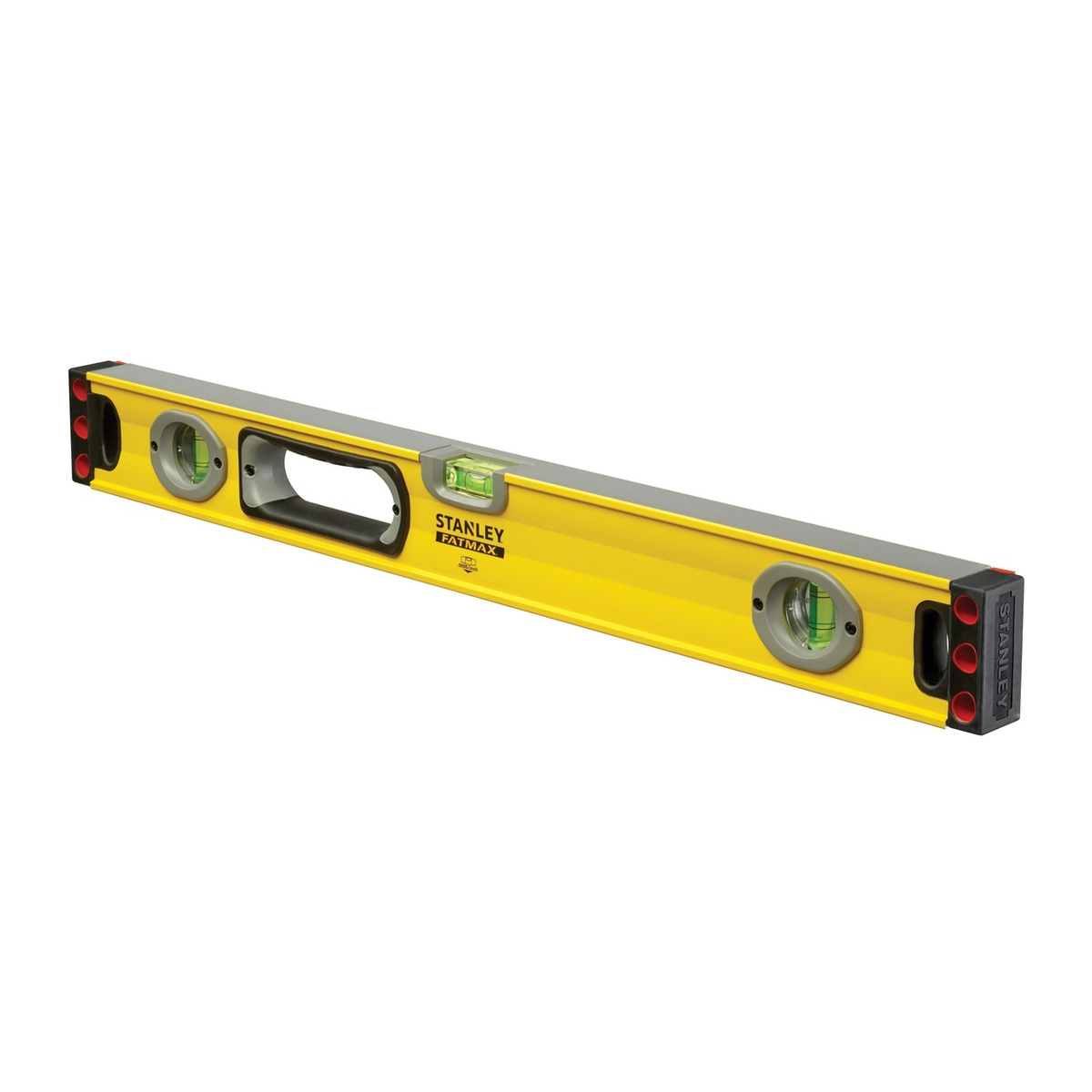 Stanley Wasserwaage FATMAX II, Aluminium-Kastenprofil, 3 Libellen, ± 0,5 mm/m