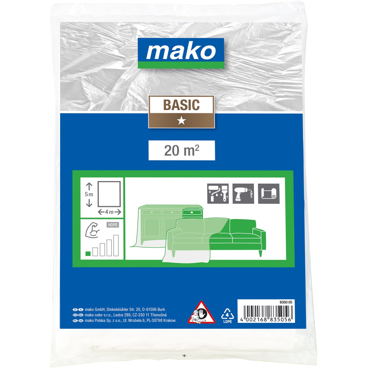 Mako Allzweckplane 4 x 5 m