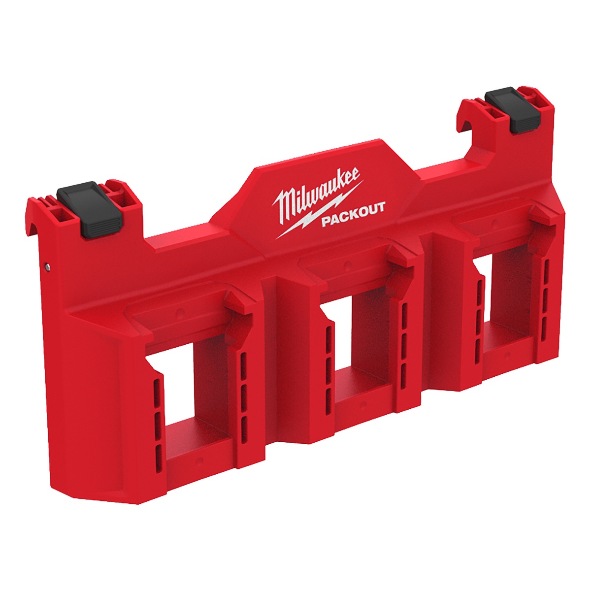 Milwaukee PACKOUT Seitenhalterung für M18 Akkus - 1 Stk. Milwaukee PACKOUT Seitenhalterung für M18 Akkus - 1 Stk.