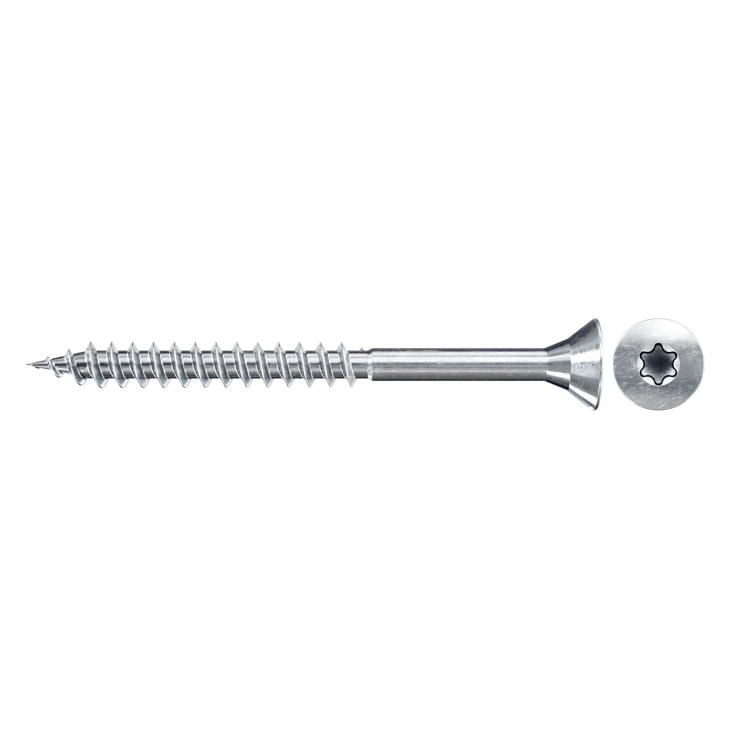 Fischer Spanplattenschrauben Classic-Fast II Senkkopf blvz. TG TX20 5,0 x 100, 100 Stk.