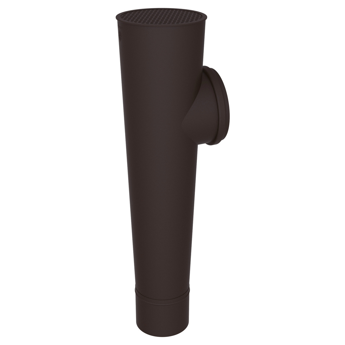 Zambelli Attika-Stutzen Ø 100/110 mm, Dunkelbraun RAL 8019, COLORDUR, mit Zambelli-Logo - 1 Stk.