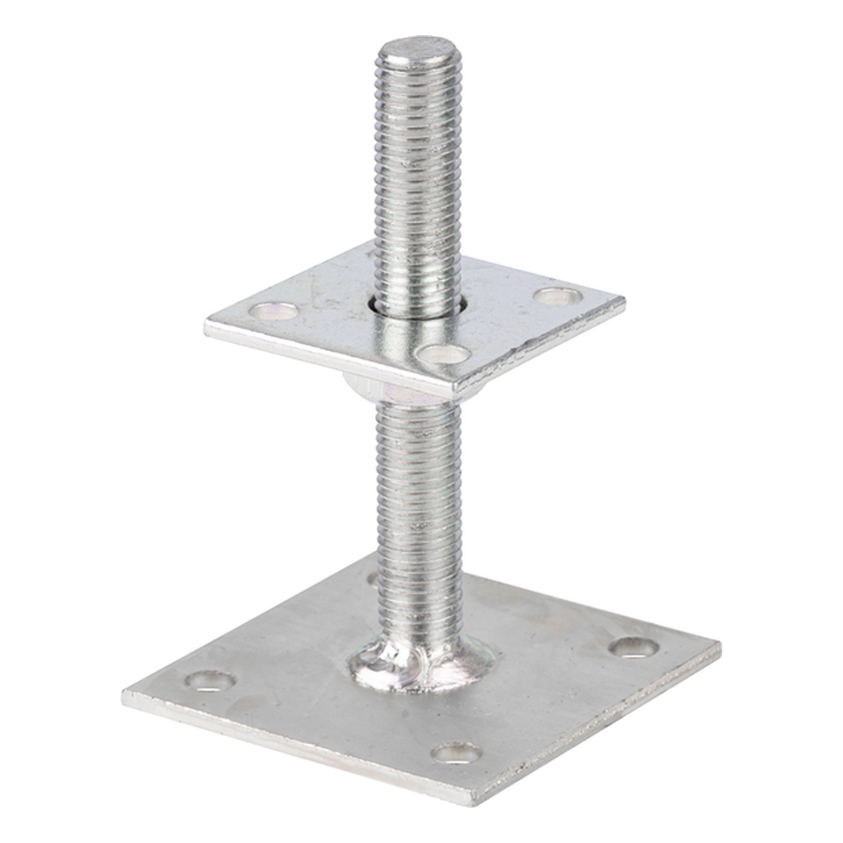 Alberts I-Pfostenträger zum Aufschrauben, 70 x 100 x 30 mm, Stahl roh, galvanisch verzinkt Dickschichtschutz - 1 Stk.