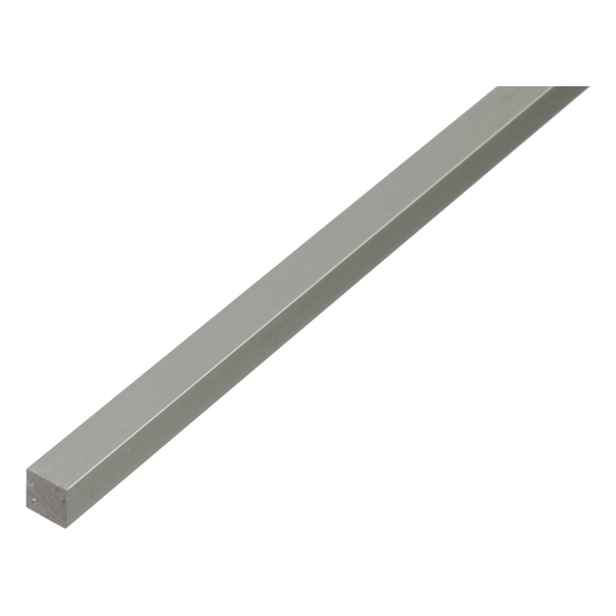 Alberts Vierkantstange, 10 x 10 mm, Aluminium, silberfarbig eloxiert - 1 Stk.