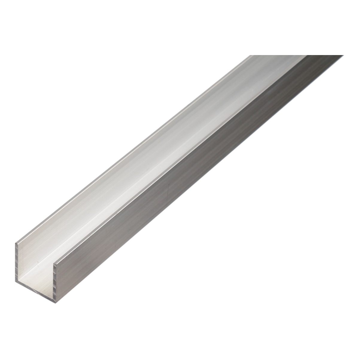 Alberts BA-Profil, U-Form, 20 x 10 x 1,5 x 2600 mm, Aluminium, natur - 1 Stk.
