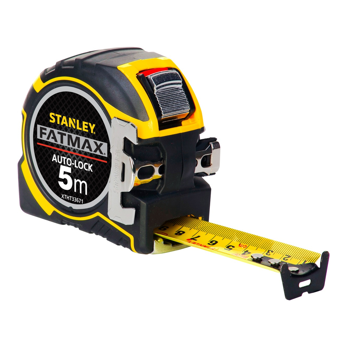 Stanley Bandmaß FATMAX PRO Autolock, 32 mm, Wechselhaken magnetisch und XL, BladeArmor