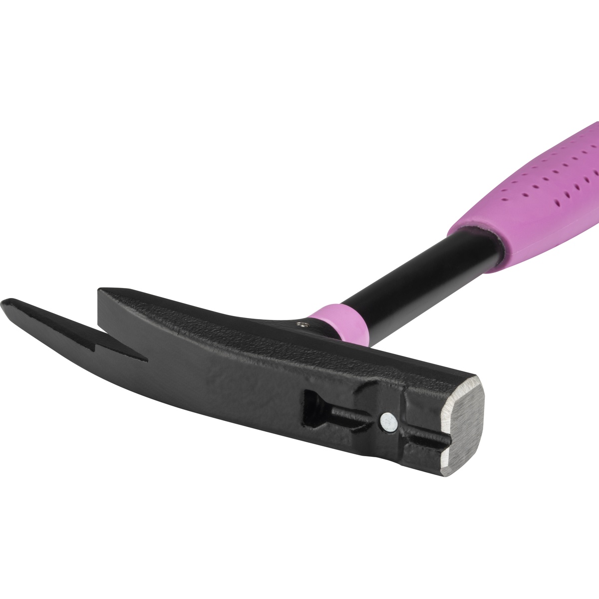Picard Latthammer Nr. 626M Pink Edition, 600 g, glatte Bahn, Stahlrohrstiel, magnetischer Nagelhalter