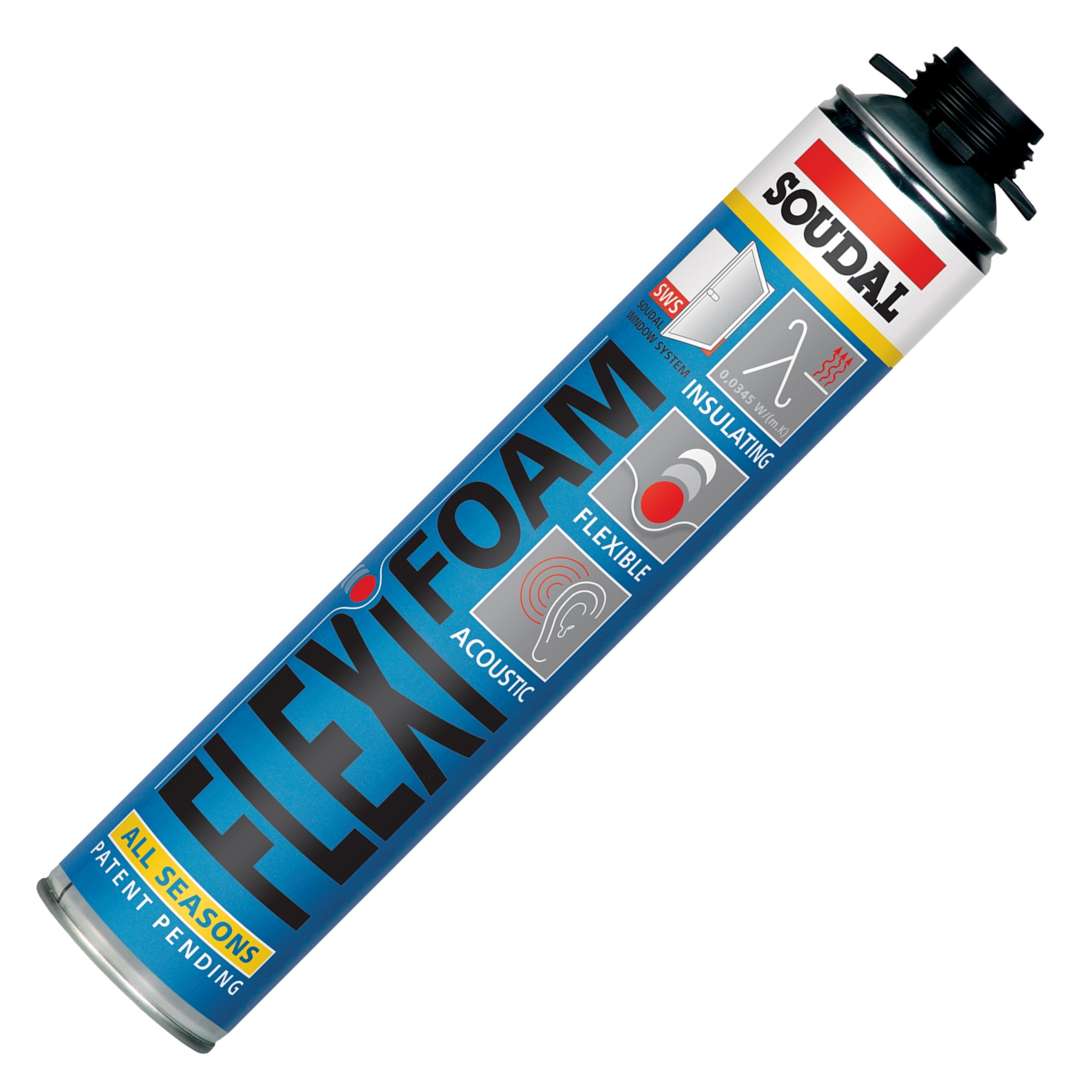 Soudal Flexifoam (Pistole) 750 ml blau Profi-Pistolenschaum