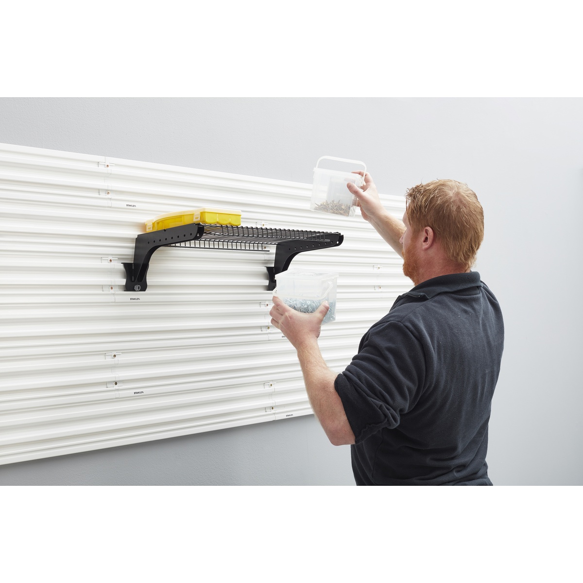 Stanley Regalhalter Trackwalls, für Regalböden 25,5 cm tief