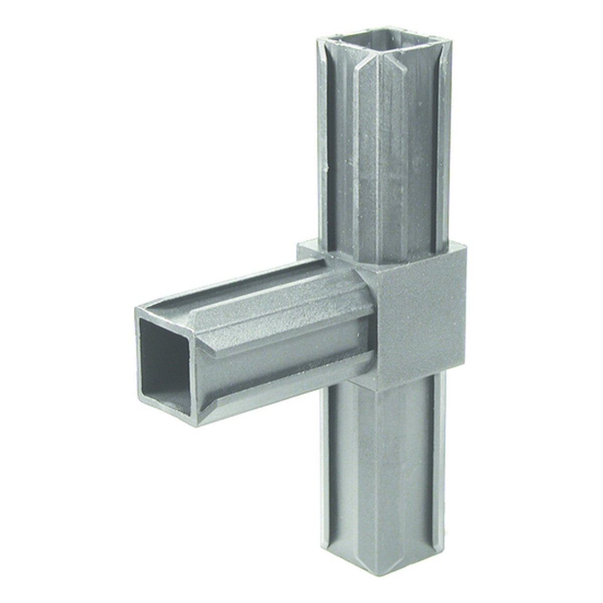 Alberts XD-Rohrverbinder T-Stück, für Rohr: 30 x 30 x 2 mm, Polyamid 6, Farbe: schwarz - 1 Stk.