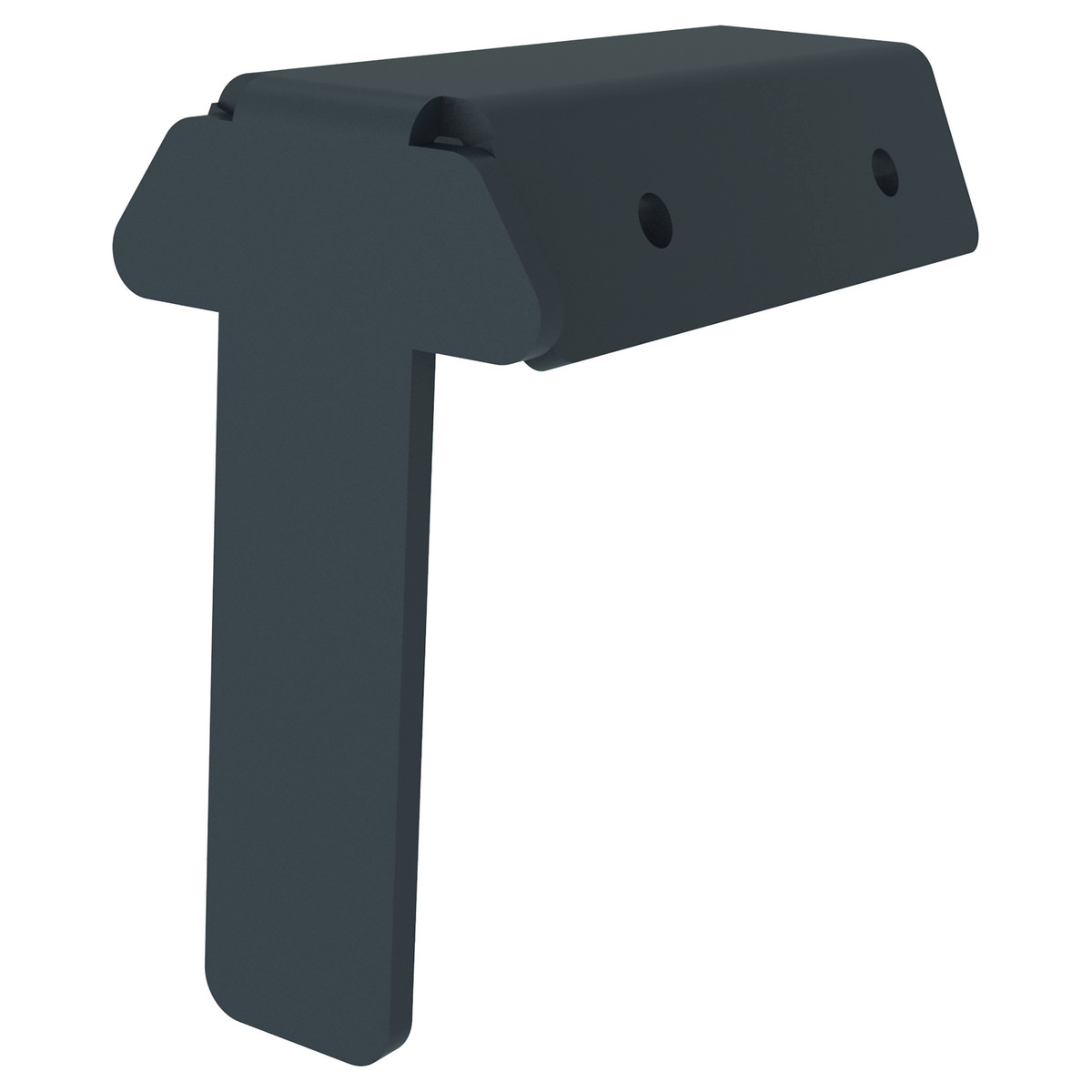 Zambelli Obergurthalter 40 mm/58°, Anthrazit RAL 7016, COLORDUR, mit EPDM-Zuschnitt - 1 Stk.