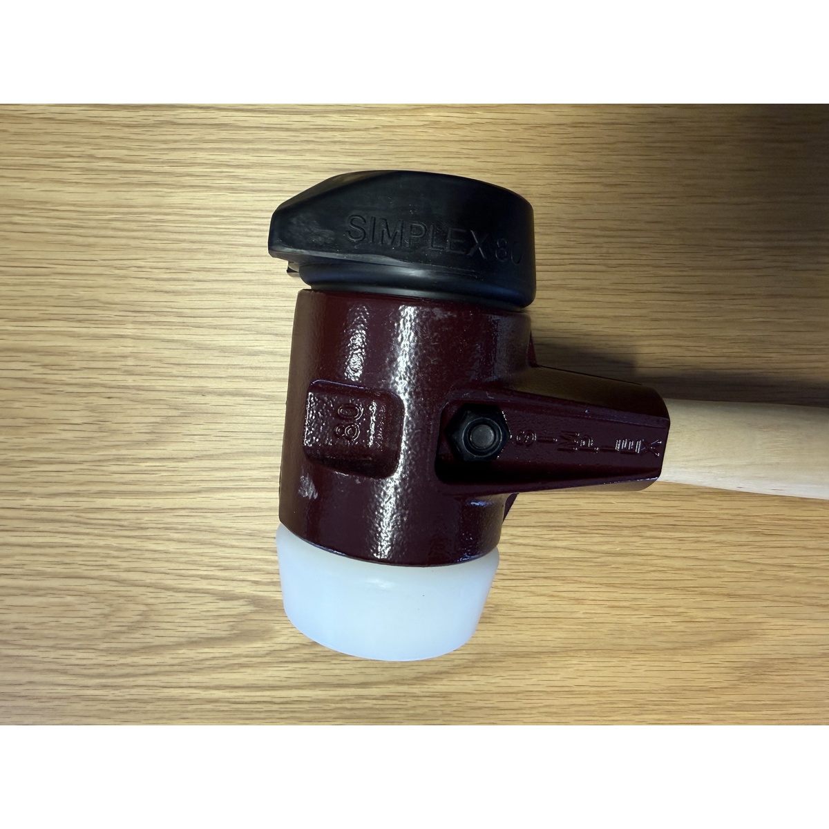 Halder SIMPLEX-Vorschlaghammer 80 mm, Superplastik / Gummi mit Standfuss