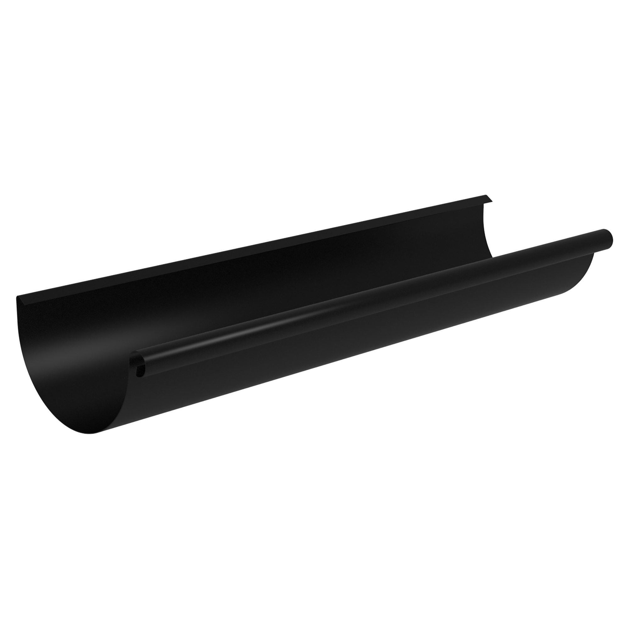 Zambelli Dachrinne 280 / 5000 mm, 7-teilig, Schwarz RAL 9005, COLORDUR, nach DIN EN 612 - 1 Stk.