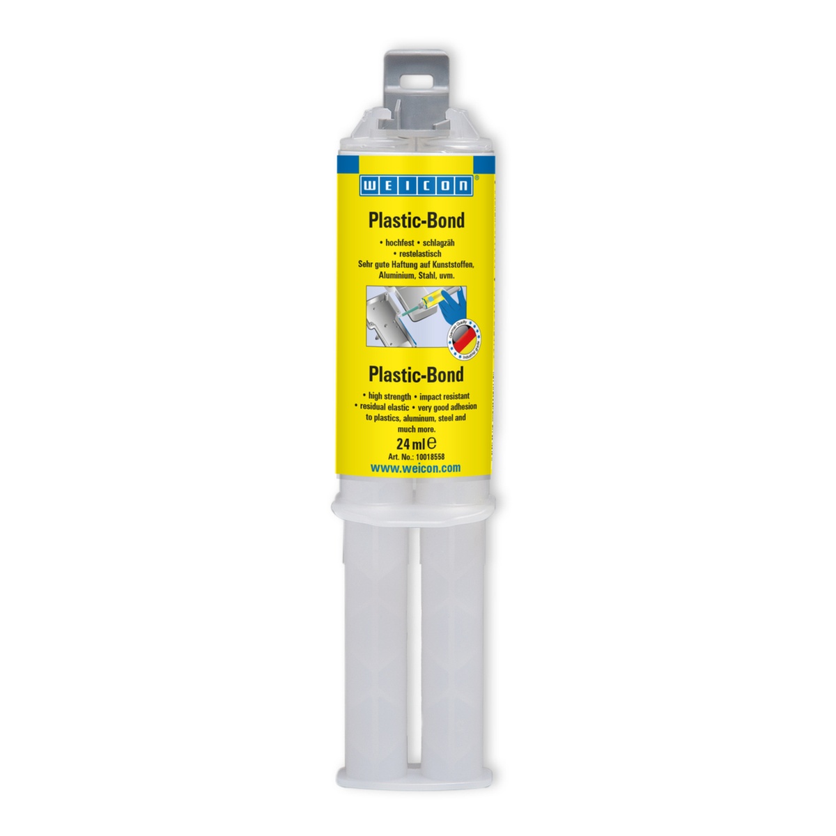 WEICON Plastic-Bond 2-K Kunststoffkleber 24 ml, cremeweiß