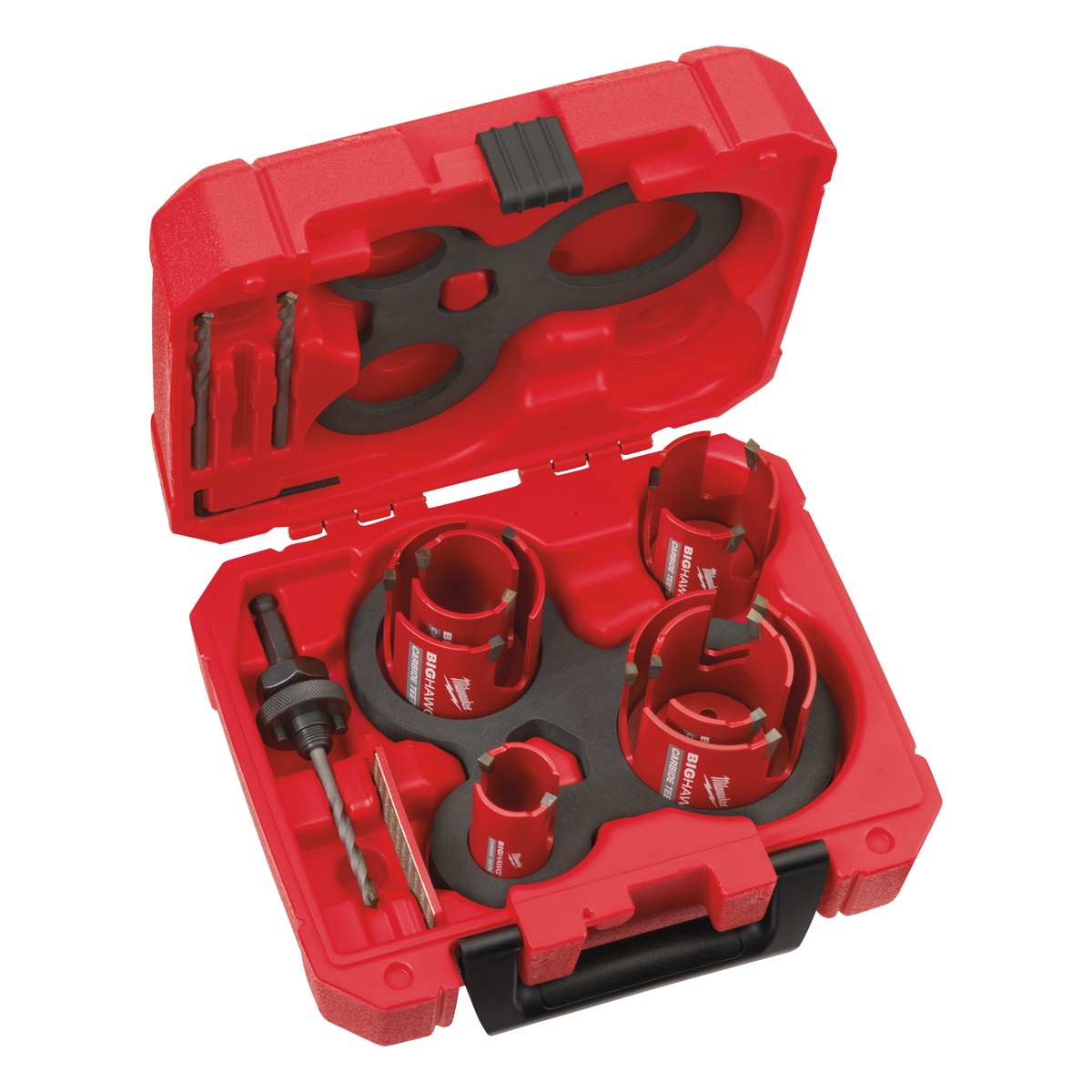 Milwaukee Lochsägen-Set BIG HAWG Multimaterial 10-teilig, 35 bis 76 mm, Hartmetall