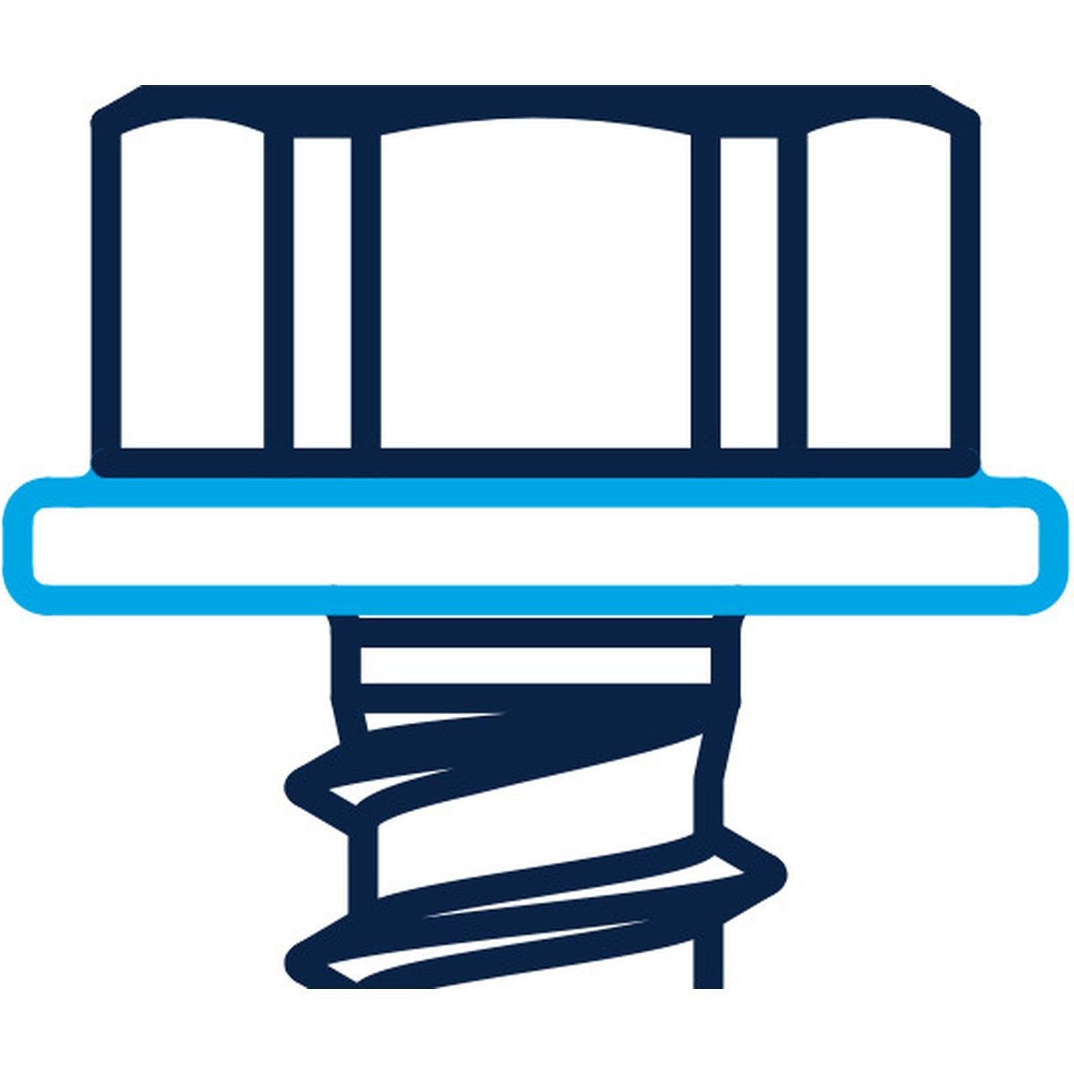 Reisser RP-K12-P Sandwich-Bohrschraube 5,5x76 mm, E16, Bimetall (Edelstahl A2/Stahl), Teilgewinde, SW8, Stahl-UK - 100 Stk.