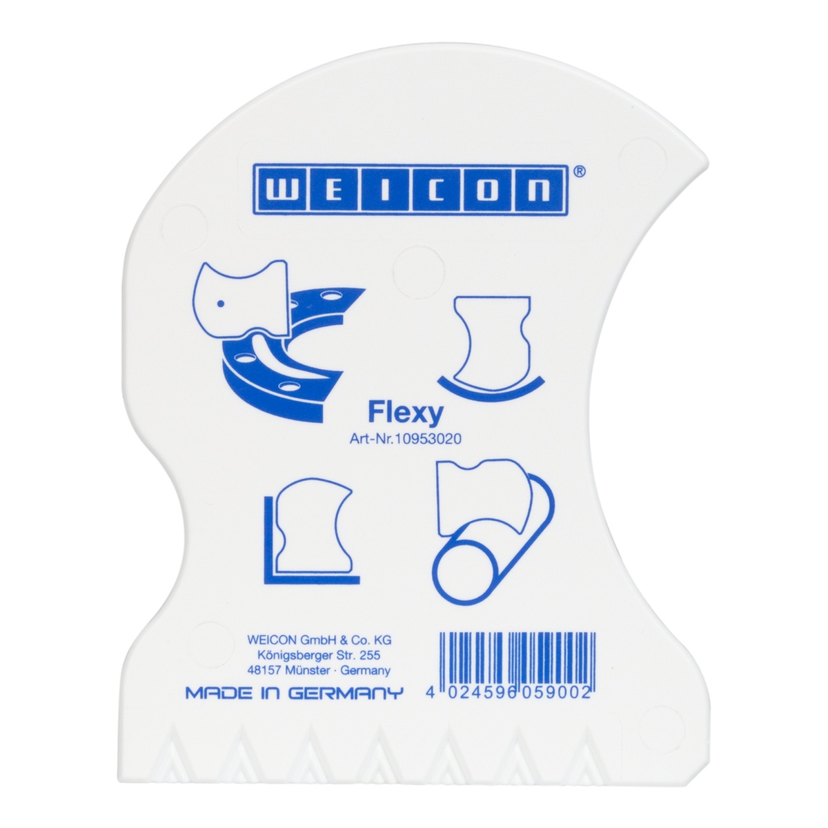WEICON Konturspachtel Flexy, Polyamid, zum Ausarbeiten von Konturen, Fugen und Klebstoffraupen